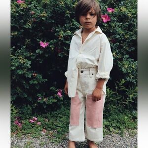 RUDY JUDE Toddler/Kids Color Block Utility Jeans